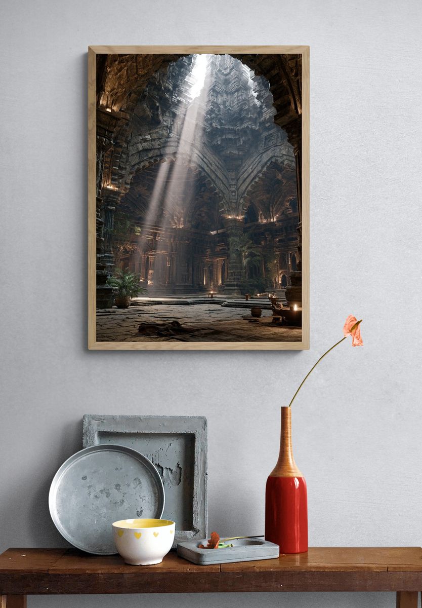 Alchemist Workshop Digital Art Poster. — room view 3