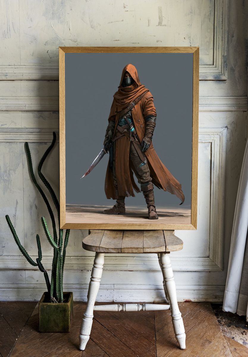 Desert Rogue Digital Art Poster. — room view 1