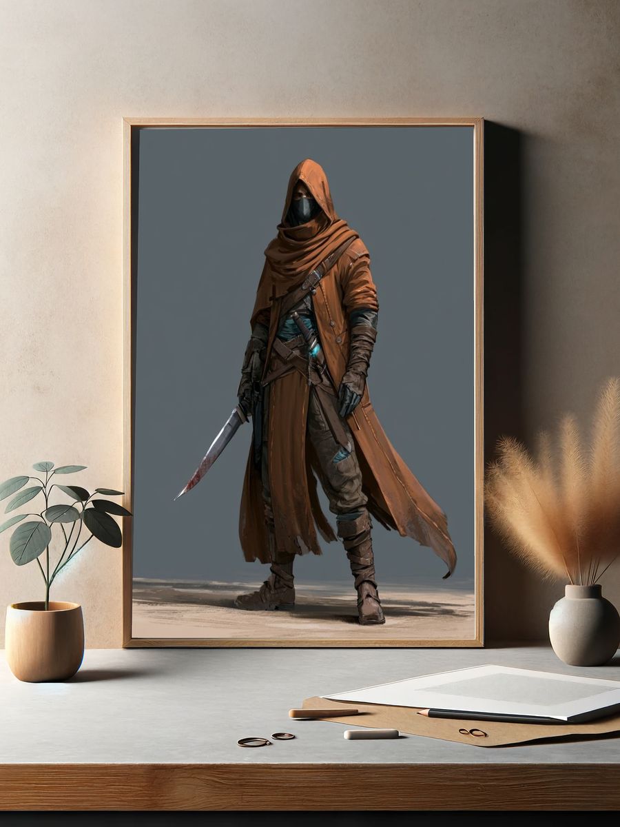 Desert Rogue Digital Art Poster. — room view 2