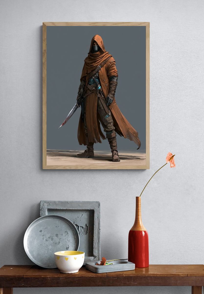 Desert Rogue Digital Art Poster. — room view 3
