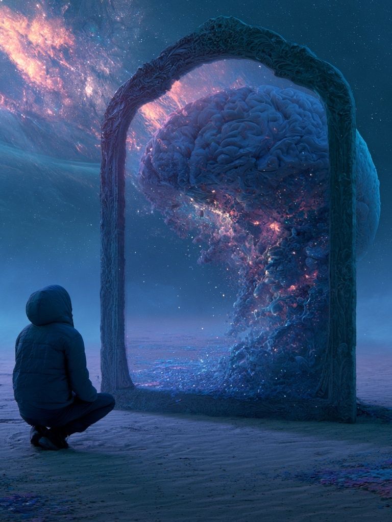 Cosmic Portal Dreamscape Print. poster detail