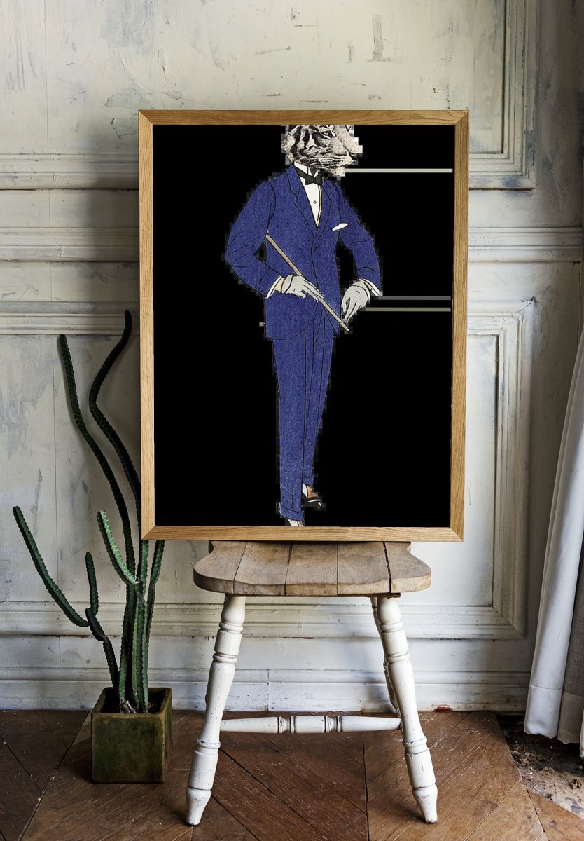 Dual Faces Surrealism Poster. room preview