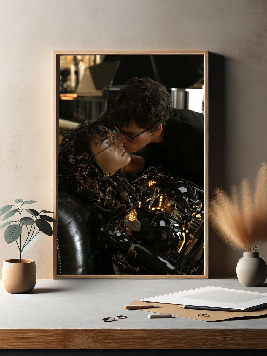 Cybernetic Kiss Sci-Fi Poster. — room view 2