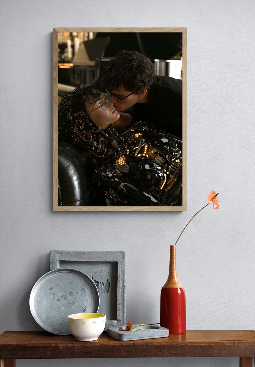 Cybernetic Kiss Sci-Fi Poster. — room view 3