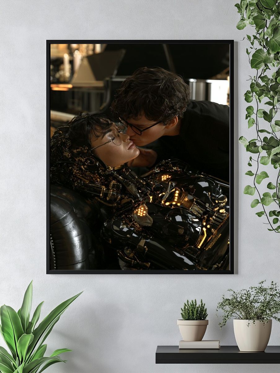 Cybernetic Kiss Sci-Fi Poster. — room view 4