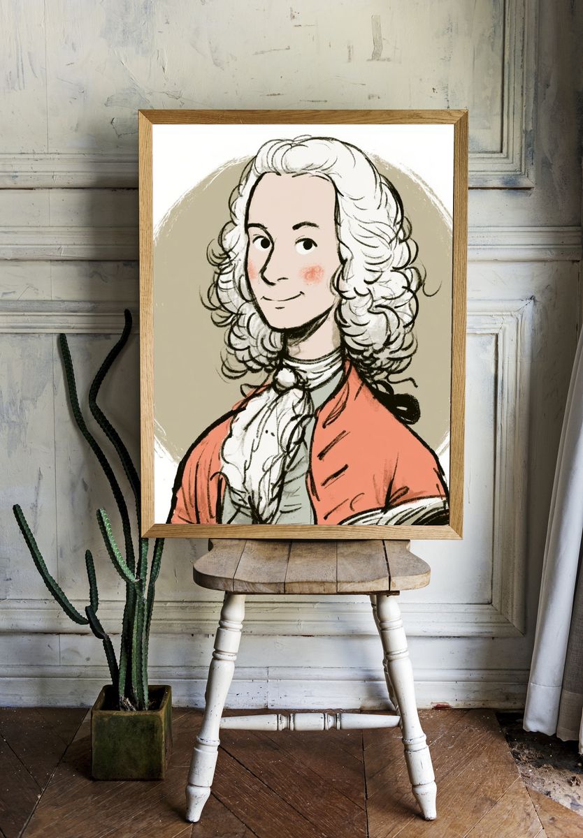 Marie Antoinette Illustration Poster. room preview