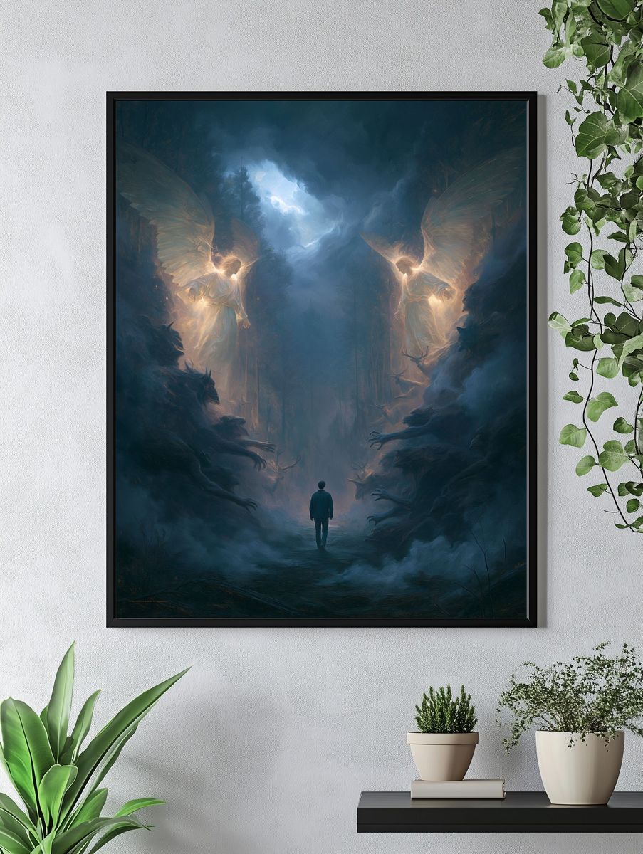Celestial Guardians Fantasy Print. — room view 4