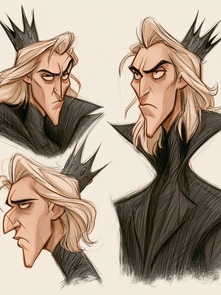 Prince Character Sketch Poster. poster — illustration art