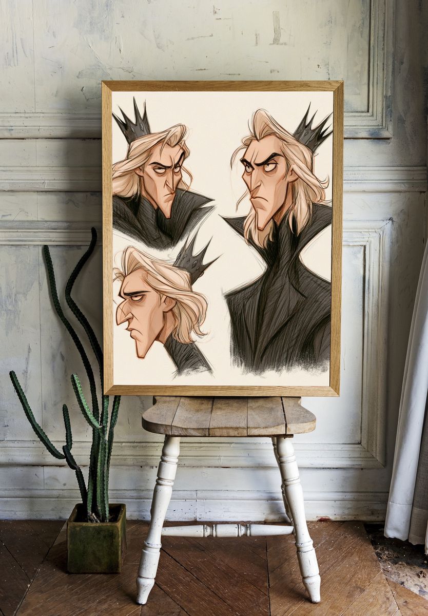 Prince Character Sketch Poster. — room view 1