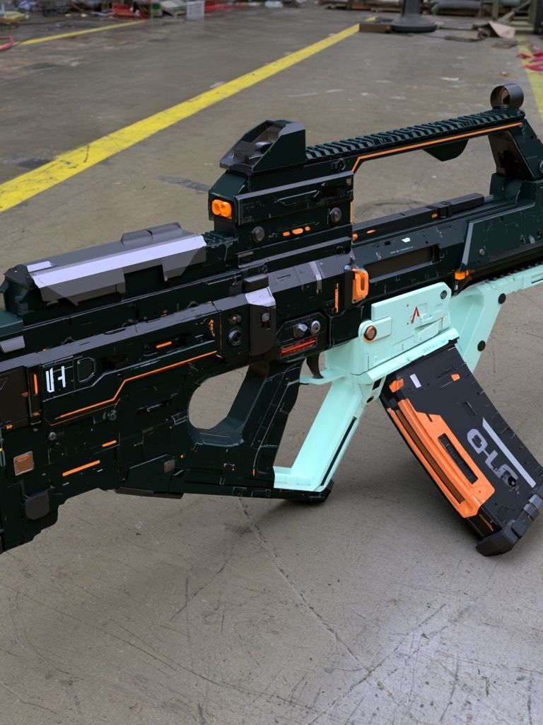 Futuristic Sci-Fi Rifle Print. poster detail