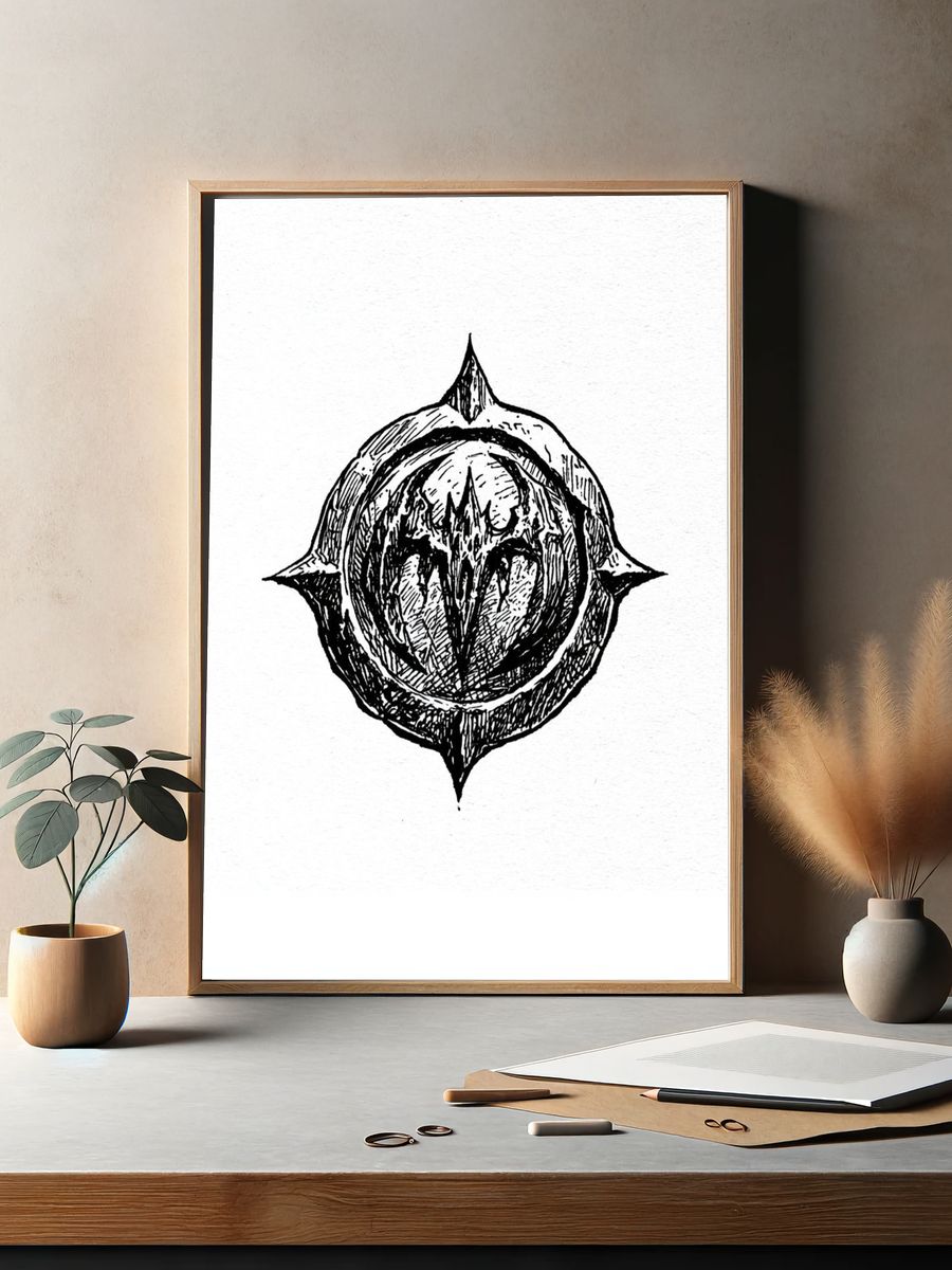 Dark Sigil Ink Poster. — room view 2