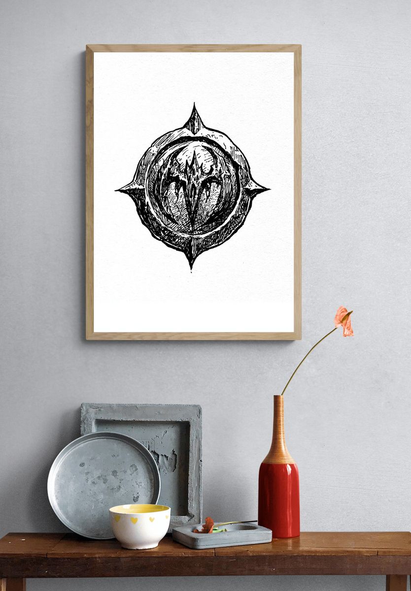 Dark Sigil Ink Poster. — room view 3