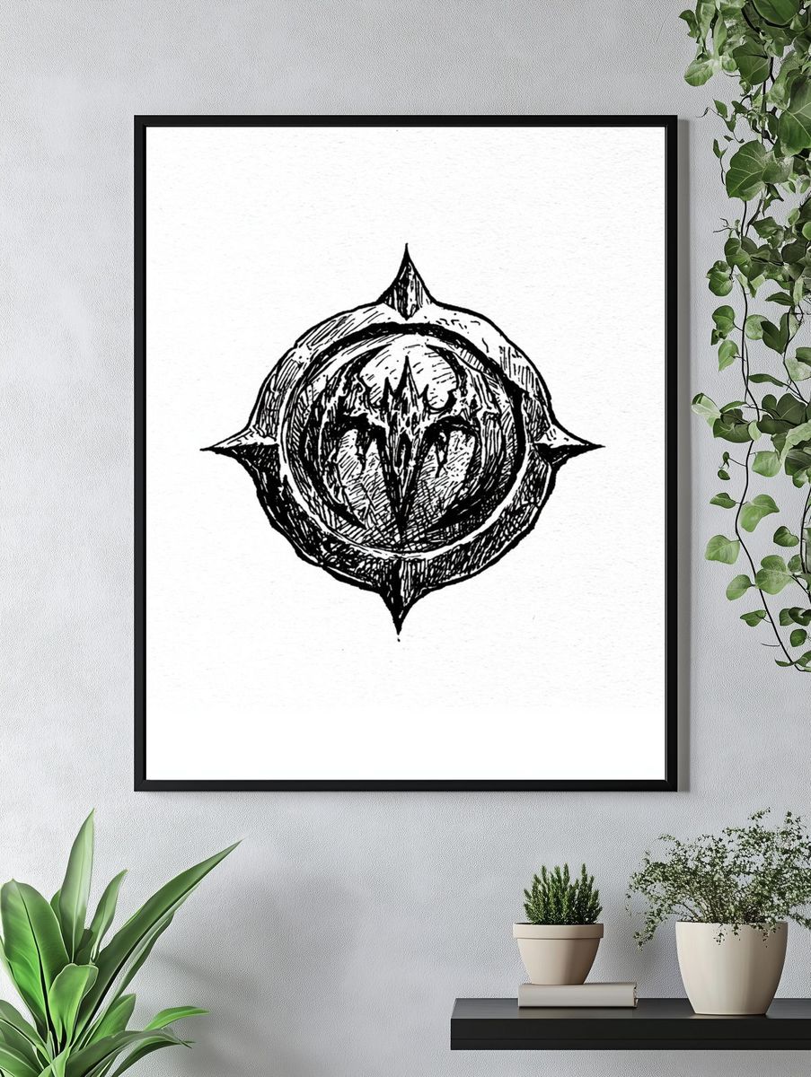 Dark Sigil Ink Poster. — room view 4