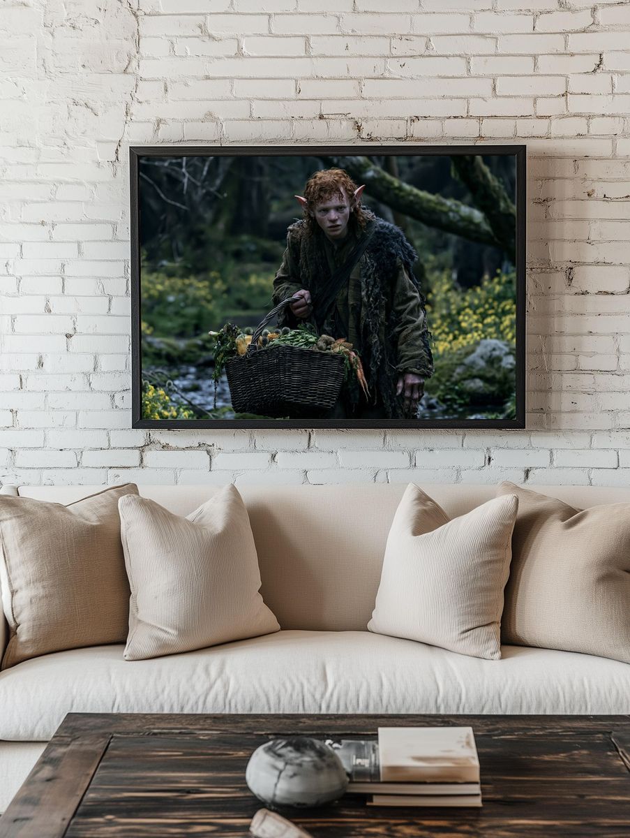 Forest Goblin Fantasy Print. — room view 1