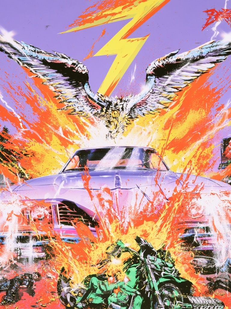 Thunderbird Explosion Pop-Art Poster. poster detail