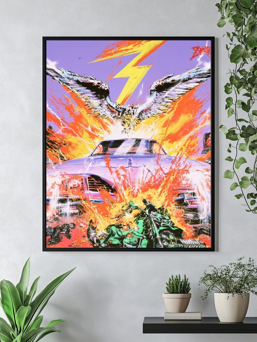 Thunderbird Explosion Pop-Art Poster. — room view 4