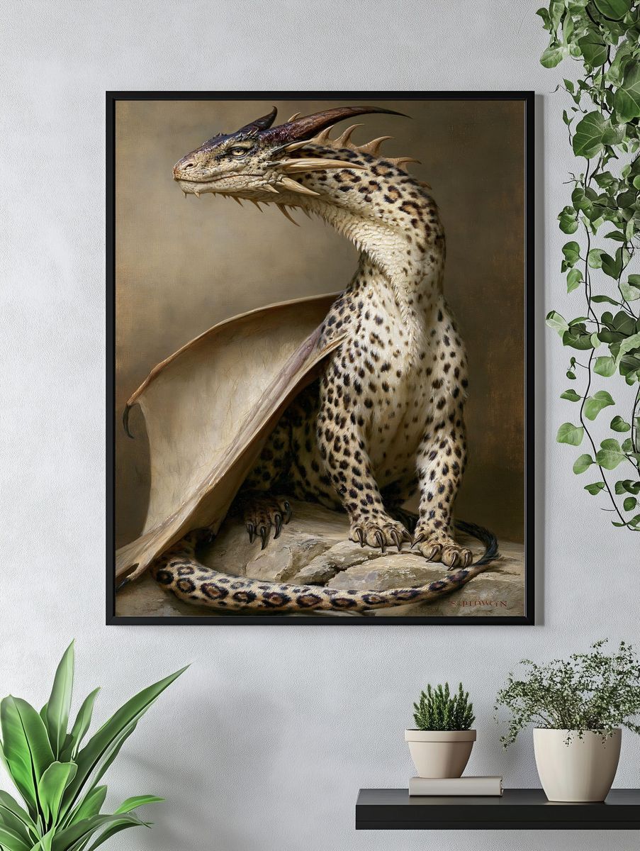Leopard Dragon Fine-Art Poster. — room view 4