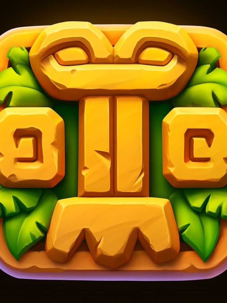 Tiki Totem Digital Art Poster. poster — illustration art