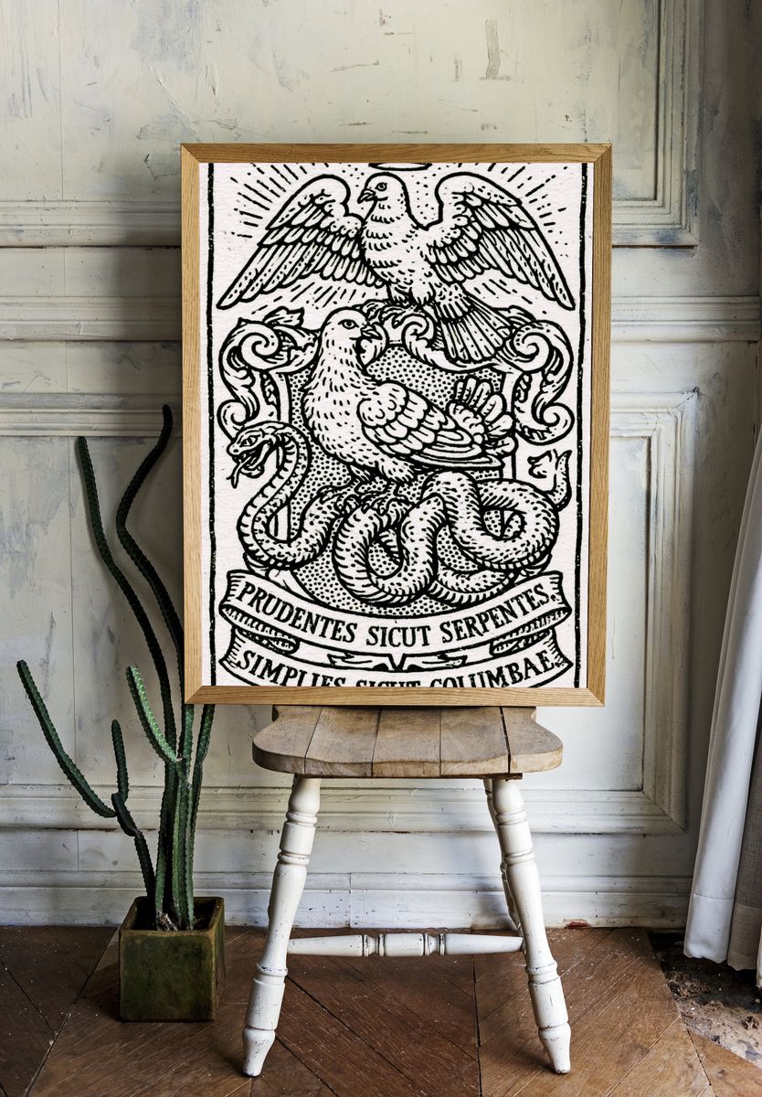 Prudentes Sicut Serpentes Print. room preview