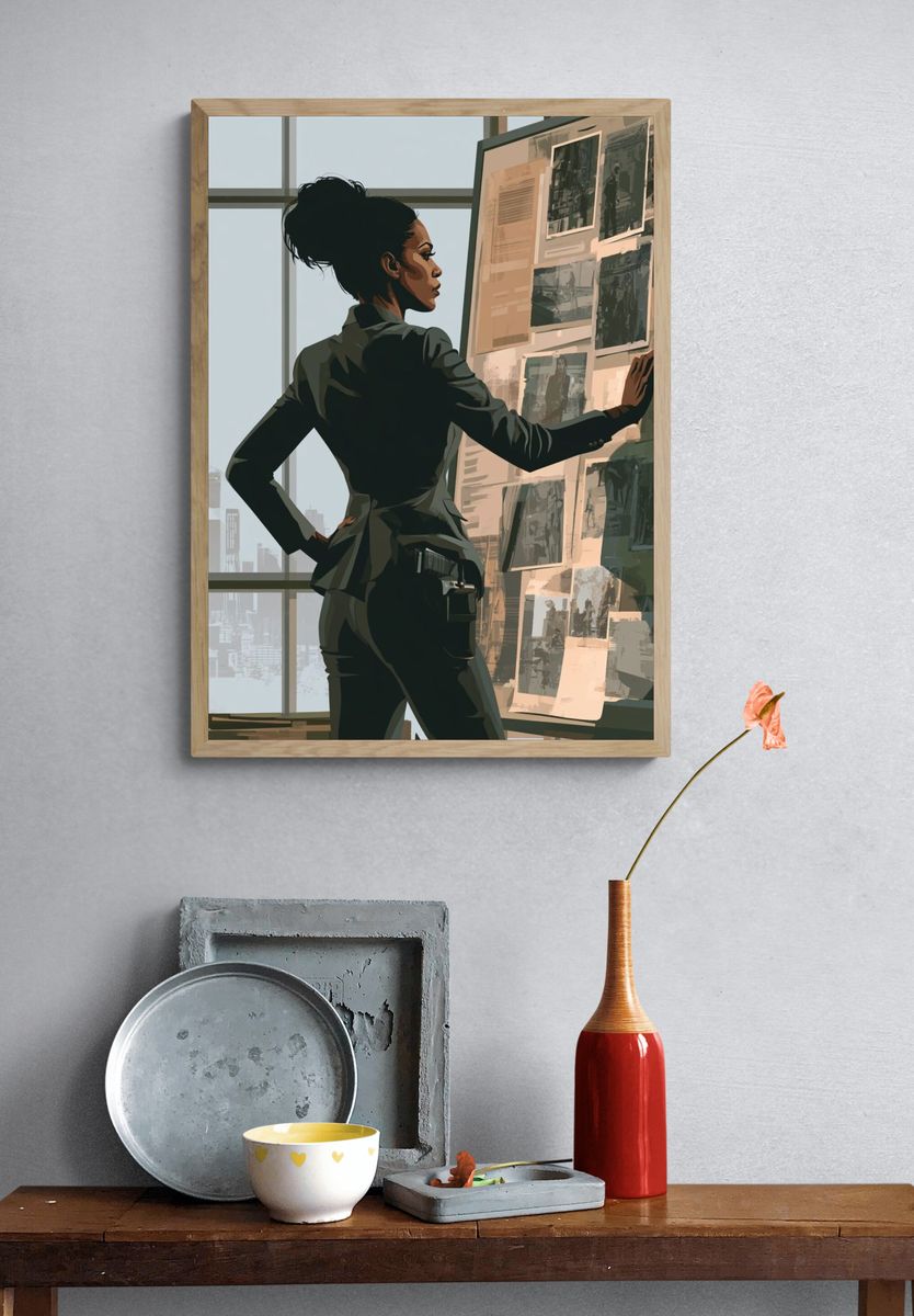 Detective at the Evidence Board Print. — room view 3