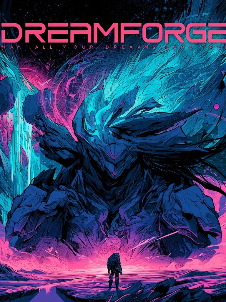 Underwater Dragon City Fantasy Print. poster detail