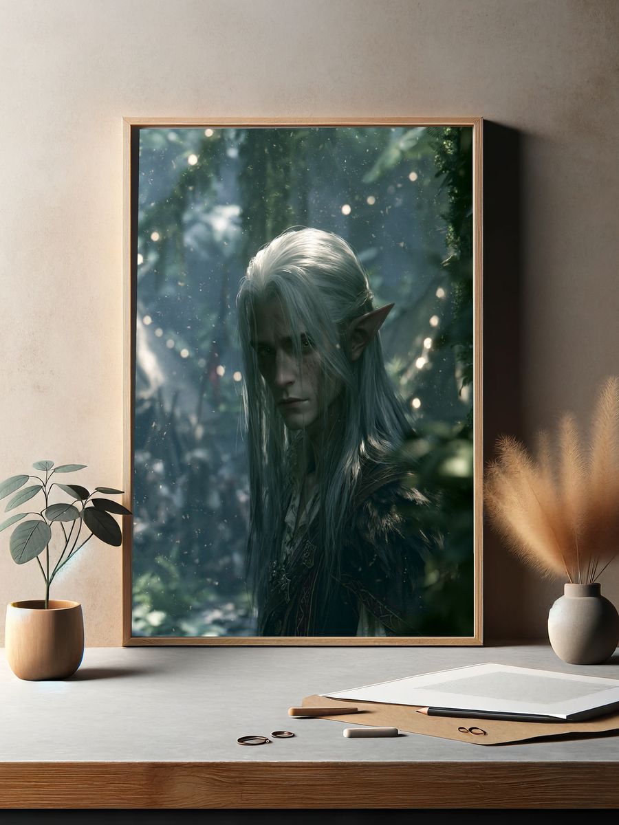 Cosmic Alien Icon Poster. — room view 2