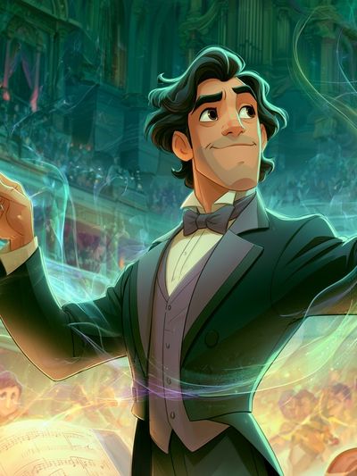Maestro Conductor Digital Art Poster.