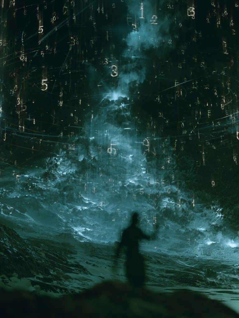 Surreal Number Storm Poster. poster detail