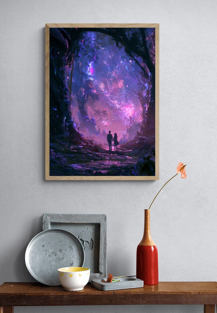 Enchanted Forest Starlight Print. — room view 3