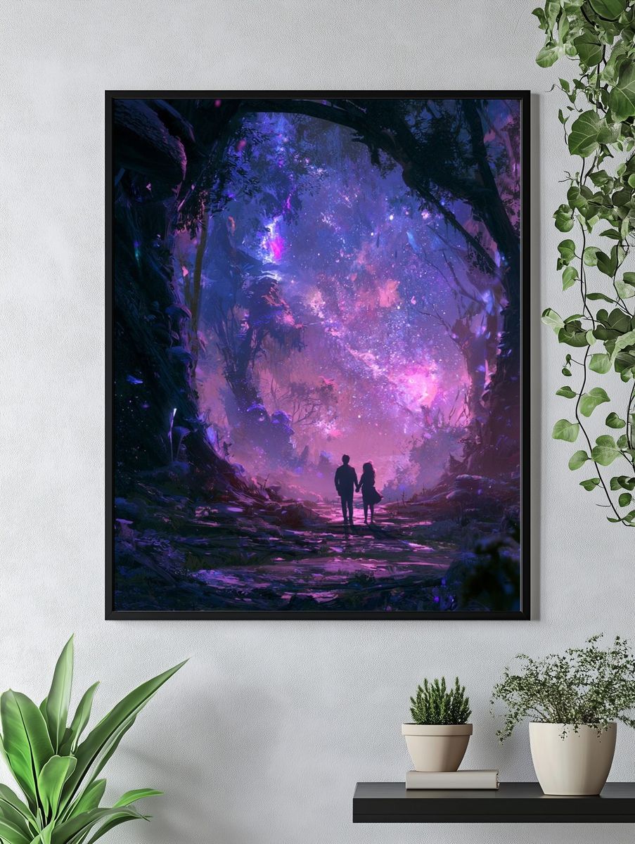 Enchanted Forest Starlight Print. — room view 4