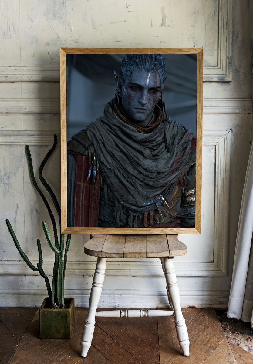 Fantasy Elf Portrait Poster. — room view 1