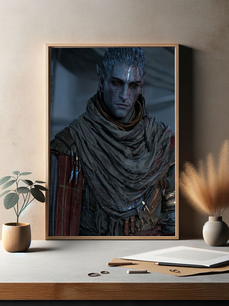 Fantasy Elf Portrait Poster. — room view 2