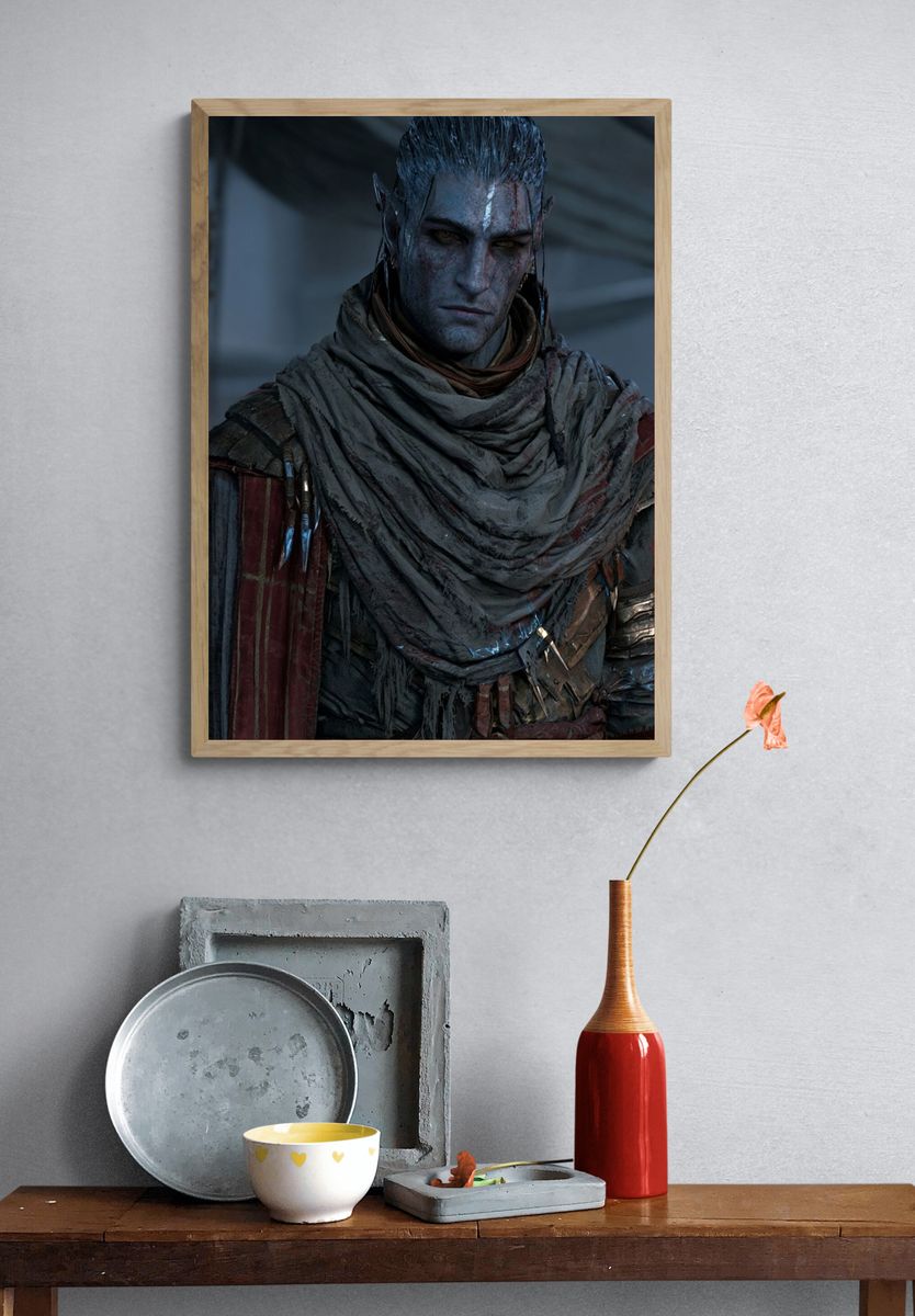 Fantasy Elf Portrait Poster. — room view 3
