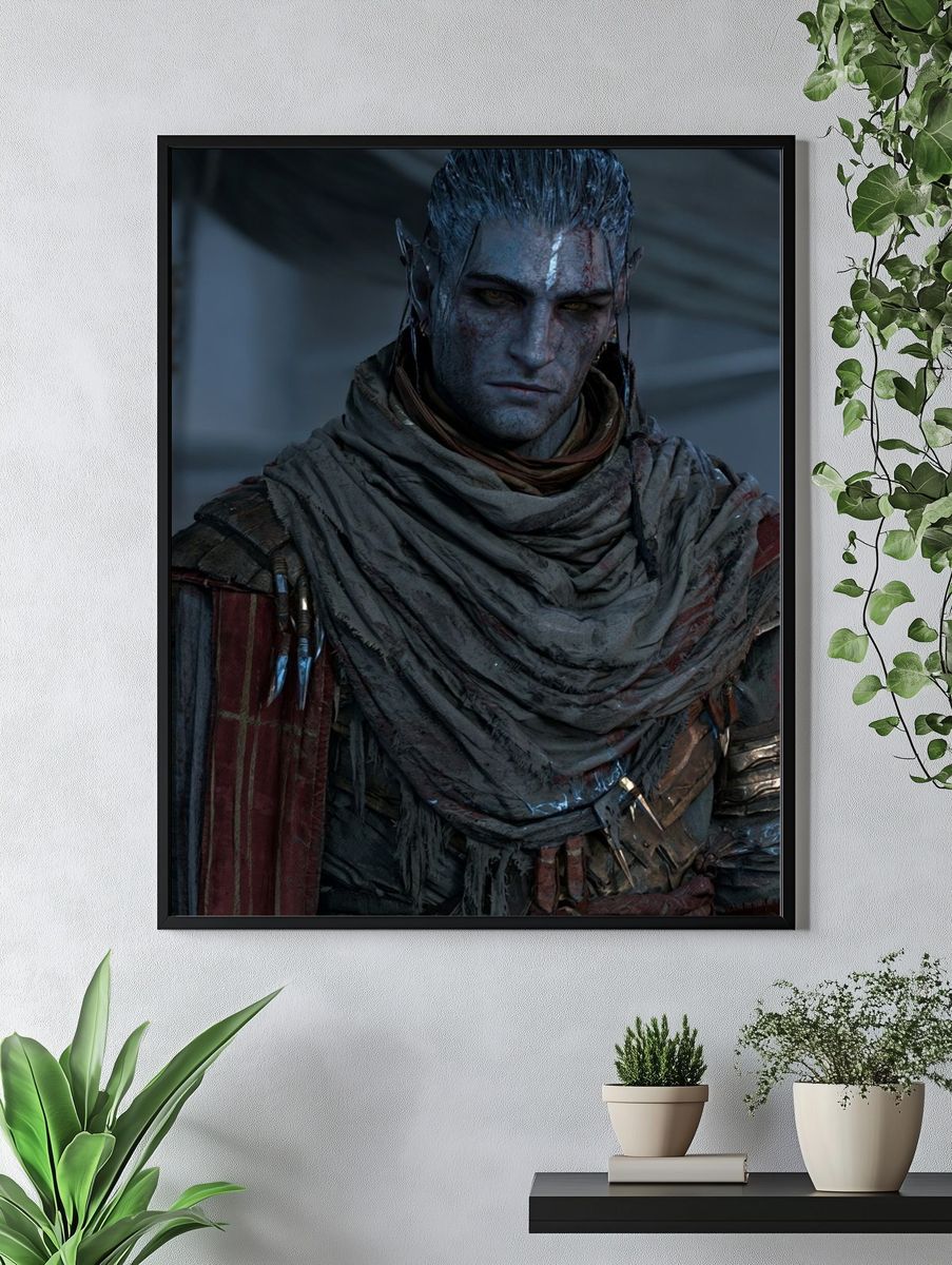 Fantasy Elf Portrait Poster. — room view 4