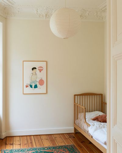 Child with Balloons Illustration Poster. poster