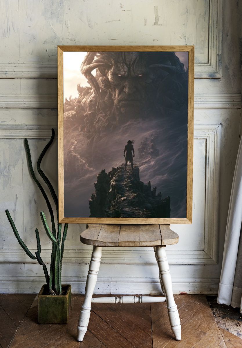 Titan Mountain Fantasy Poster. — room view 1