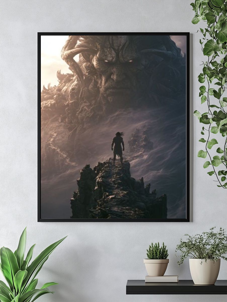 Titan Mountain Fantasy Poster. — room view 4