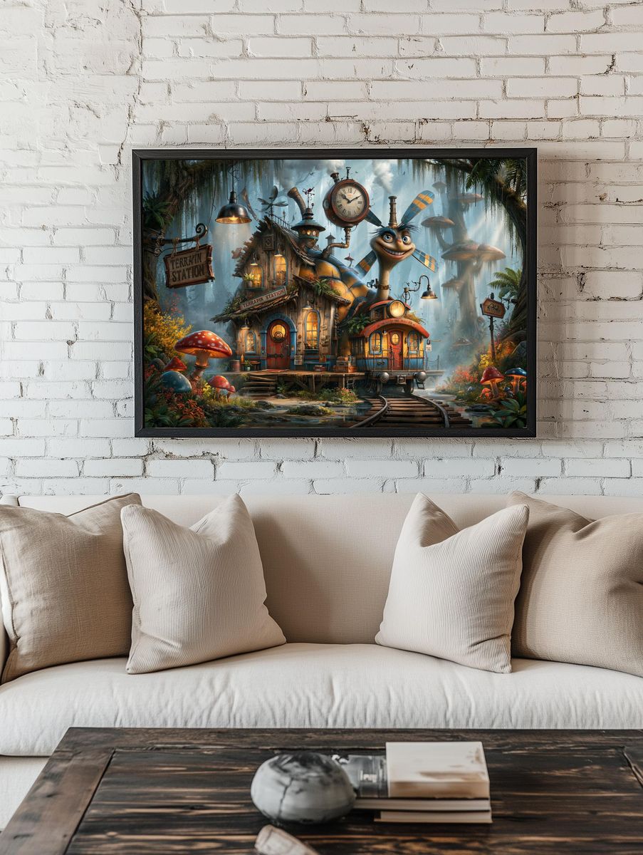 Terrapin Station Fantasy Illustration Poster. — room view 1