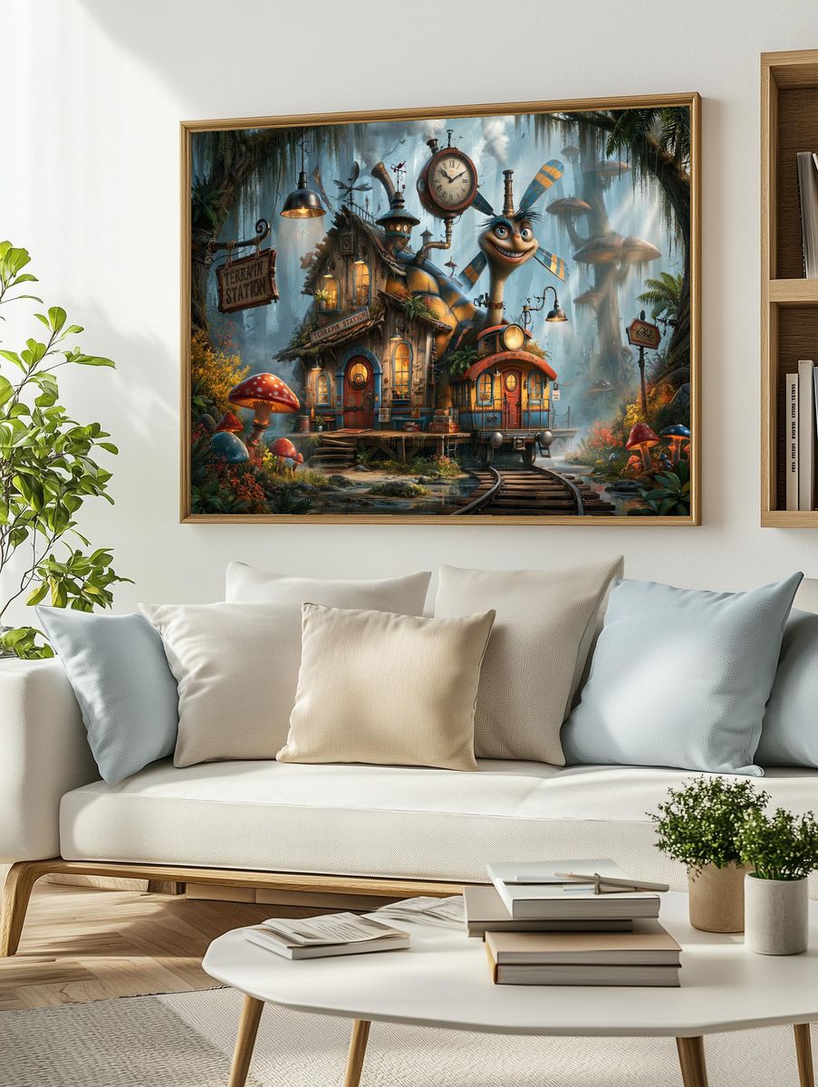 Terrapin Station Fantasy Illustration Poster. — room view 2