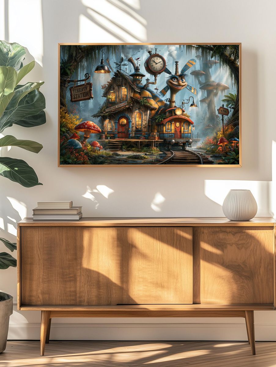 Terrapin Station Fantasy Illustration Poster. — room view 3