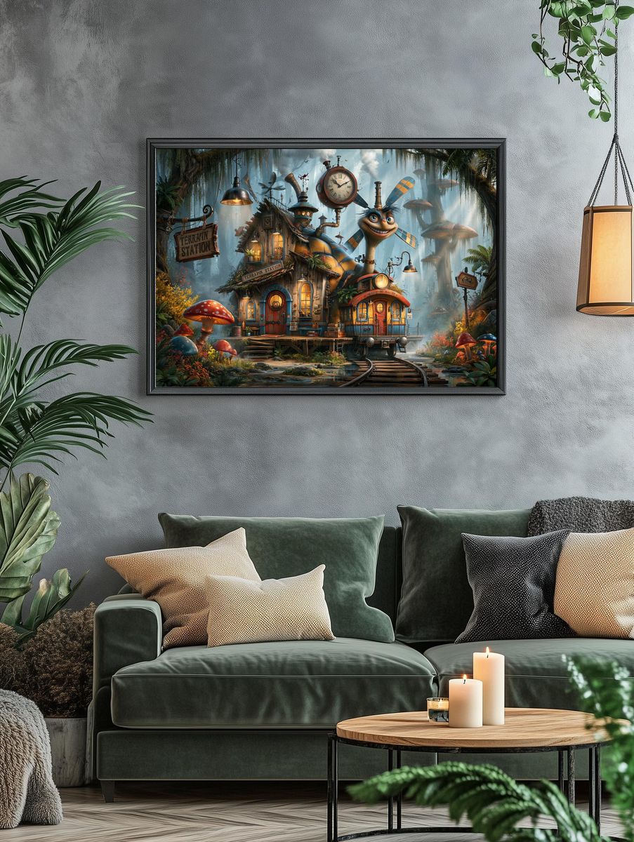 Terrapin Station Fantasy Illustration Poster. — room view 4