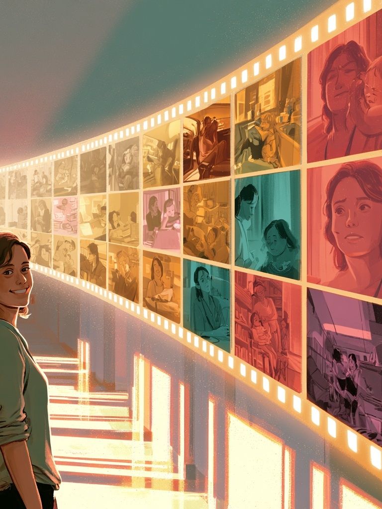 Cinema Memory Corridor Illustration Poster. poster detail