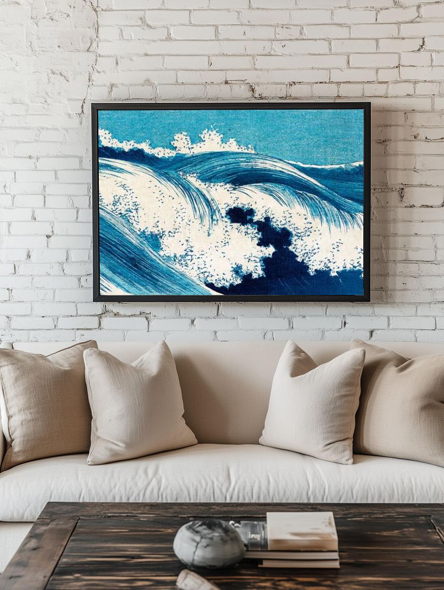 Ocean waves (1878-1940) vintage Japanese. room preview