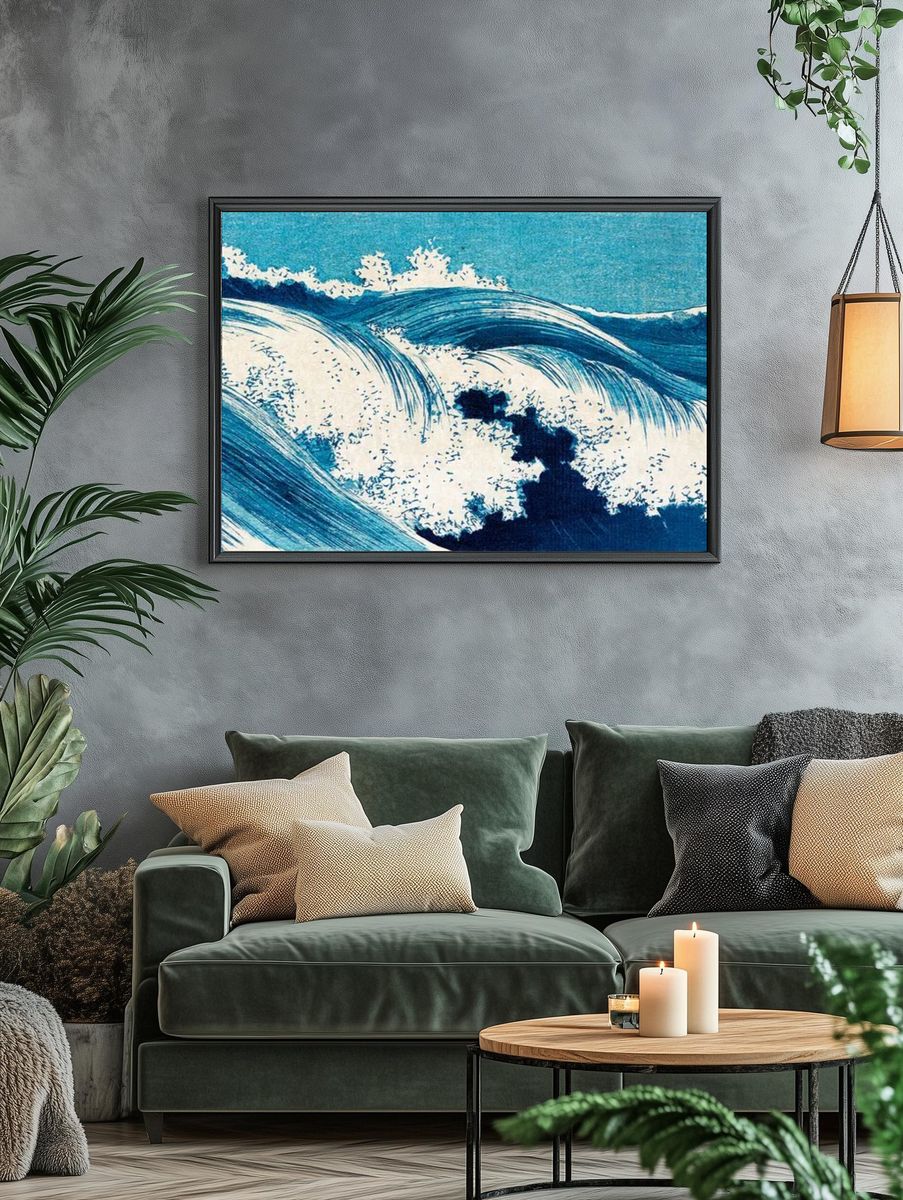 Ocean waves (1878-1940) vintage Japanese. — room view 4