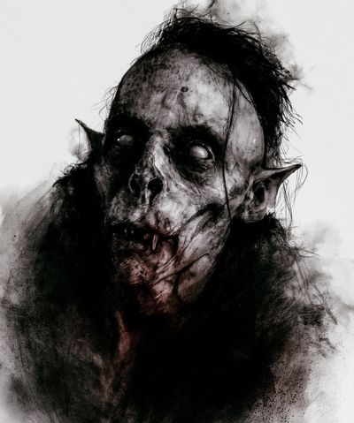 Gothic Vampire Portrait Print.