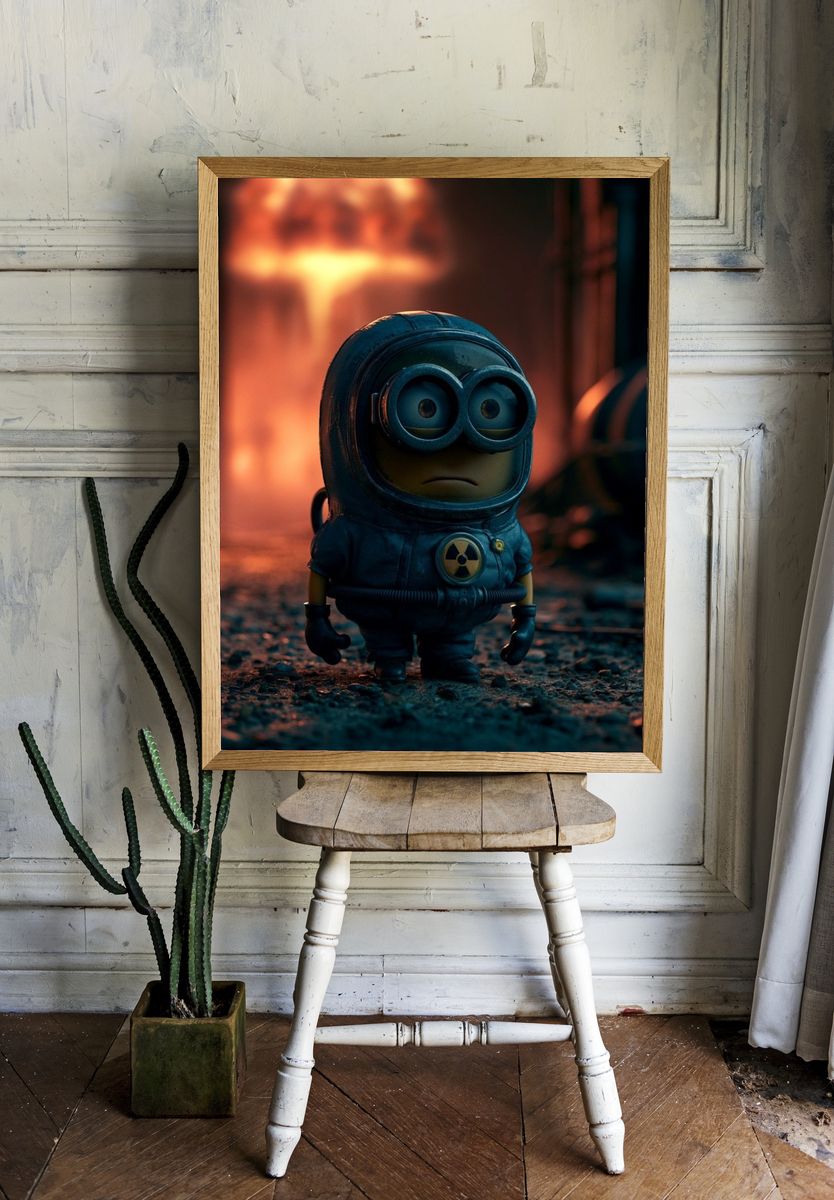 Minion in Hazmat Suit Poster. room preview