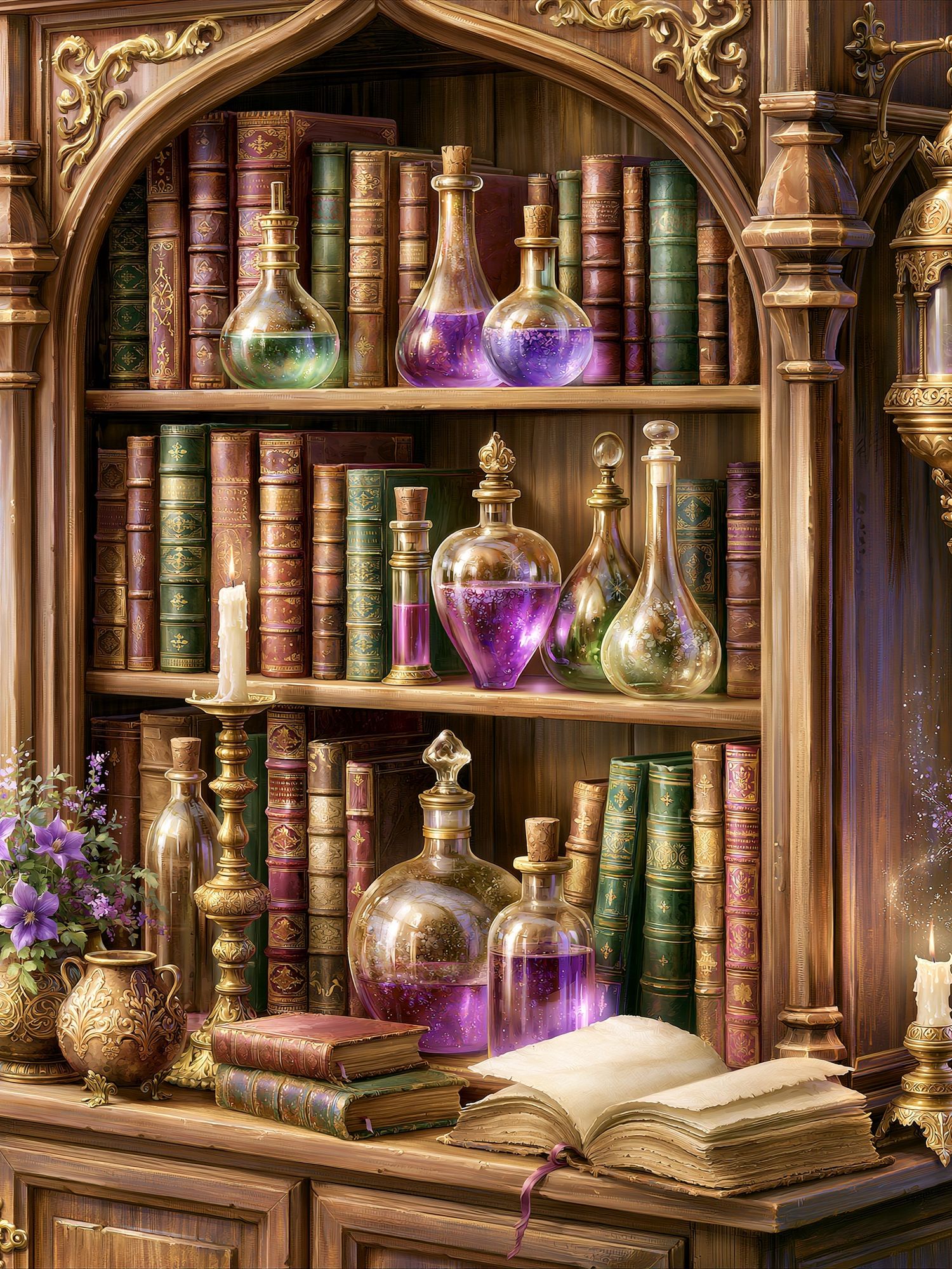 Enchanted Alchemy Library Print. poster detail