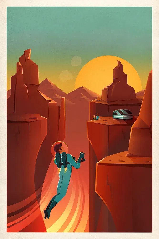 Space Travel Poster (2015). Original. poster detail