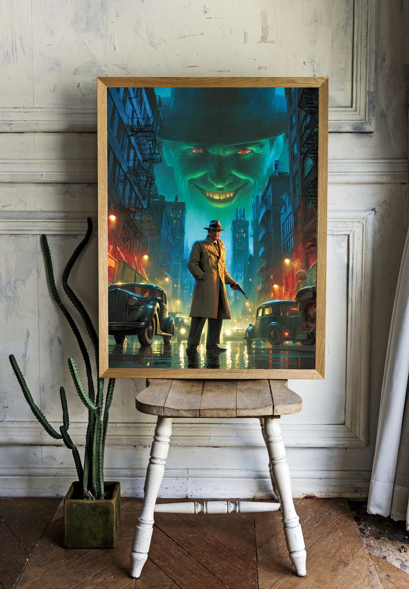 Noir City Nightmare Poster. — room view 1