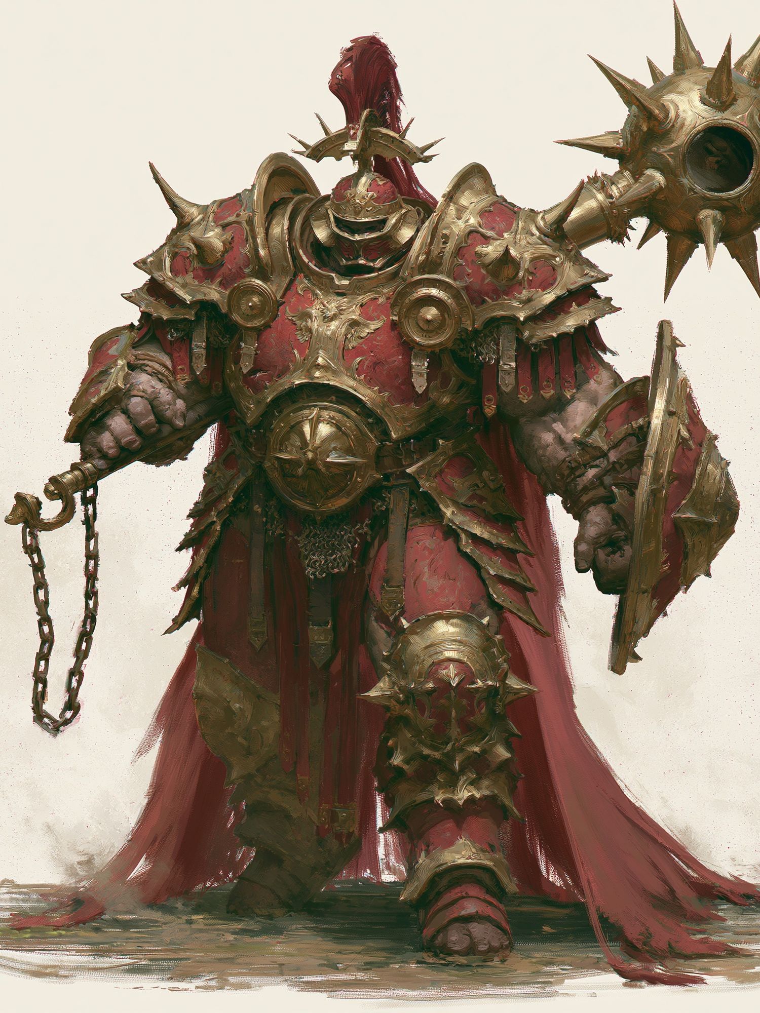 Armored Warlord Fantasy Print. poster — illustration art